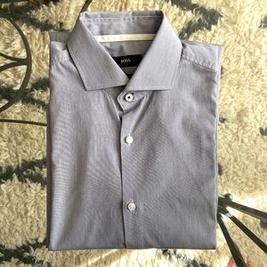 Hugo Boss Slim Fit Dress Shirt with customised embroidery